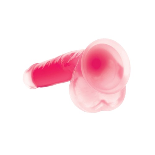 Dildo Rosa que Brilla en la Oscuridad de 7 Pulgadas Curve Toys