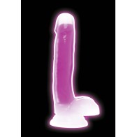 Curve Toys Lollicock 7 Inch Glow In The Dark Silicone Dildo