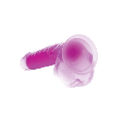 Dildo Lollicock 7" que Brilla en la Oscuridad de Curva Toys