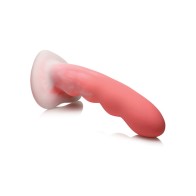 Curve Toys Simply Sweet 7 Wavy Silicone Dildo Pink White