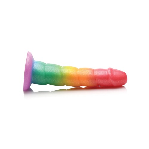 Curve Toys Simply Sweet 6.5-Inch Swirl Rainbow Dildo