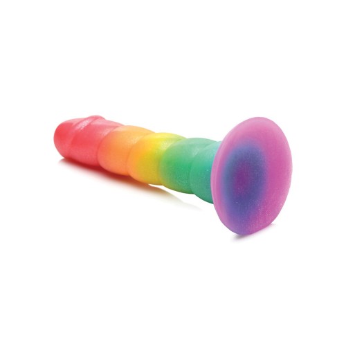 Curve Toys Simply Sweet 6.5-Inch Swirl Rainbow Dildo