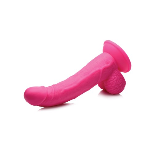 Pop Peckers 7.5" Dildo with Balls - Pink