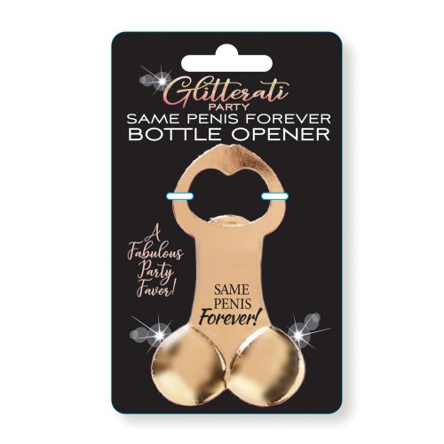 Stylish Glitterati Penis Bottle Opener