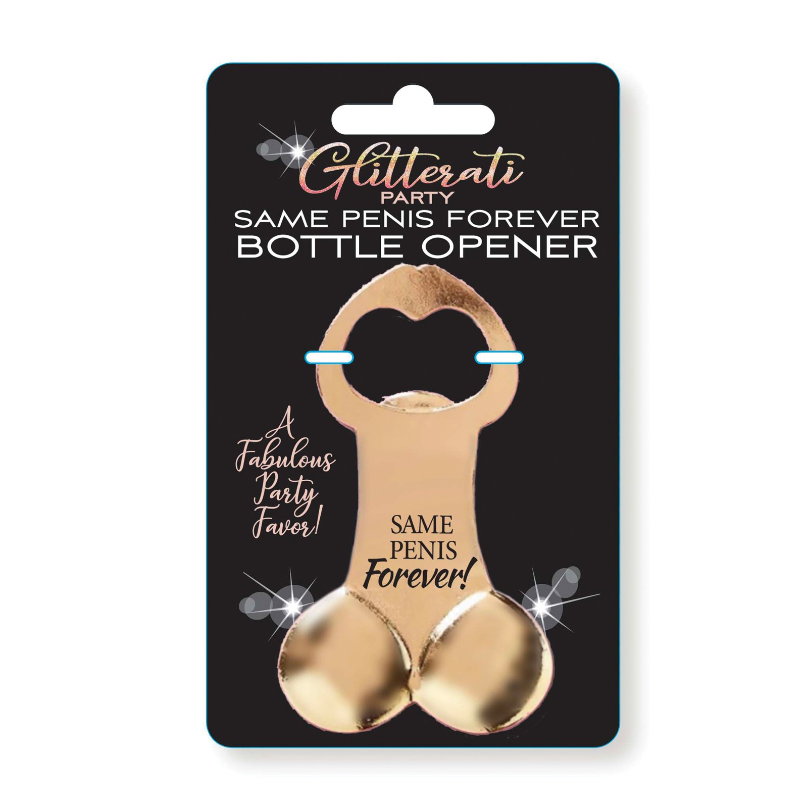 Stylish Glitterati Penis Bottle Opener