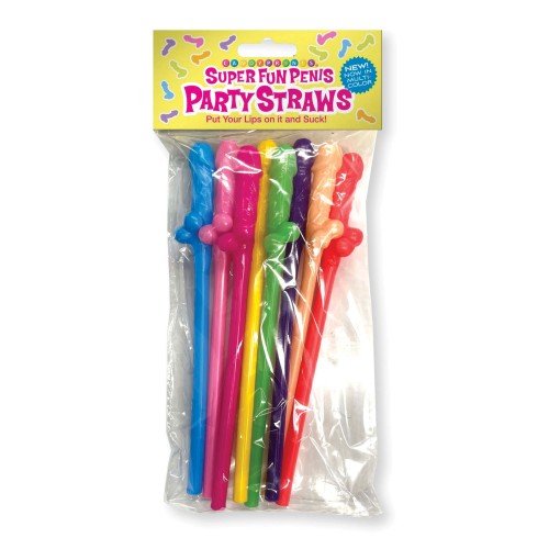 Super Fun Penis Party Straws 8 Pack