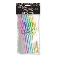 Glitterati Silly Penis Straws Set of 8