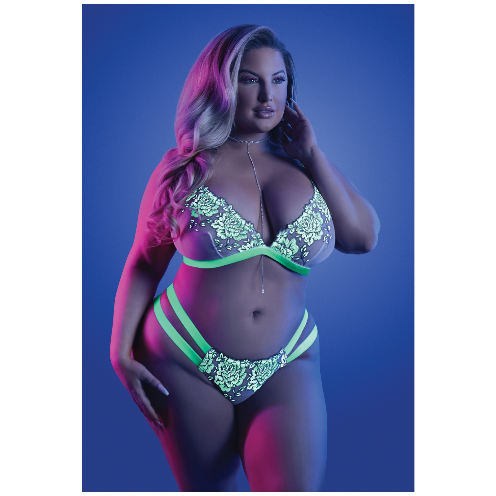 Conjunto Brassiere Glow Panty Cage