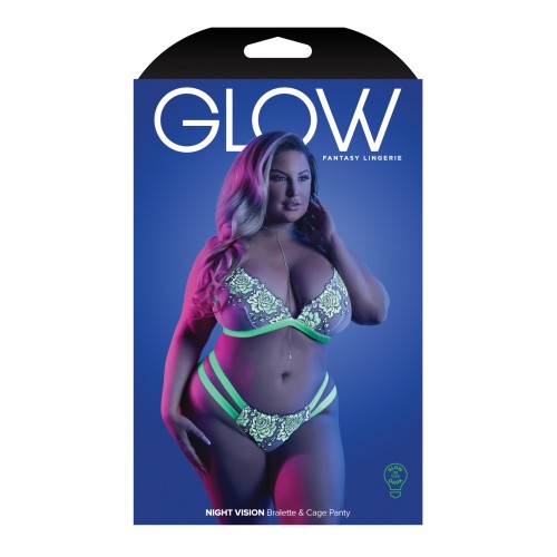 Conjunto Brassiere Glow Panty Cage