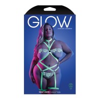 Glow Night Vision Glow In the Dark Gartered Teddy QN