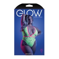 Glow Spotlight Teddy - UV Reactive Lingerie