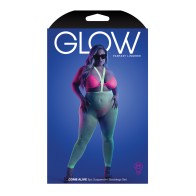 Glow Come Alive Suspender Stockings Set Multi Color