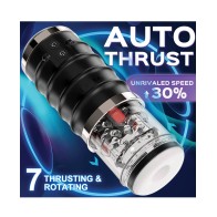 Warrior Auto Thrusting Male Masturbator - Black