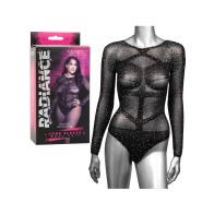 Body Suit Radiance Talla Grande Manga Larga - Negro