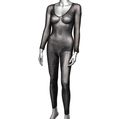 Radiance Crotchless Full Body Suit in Black