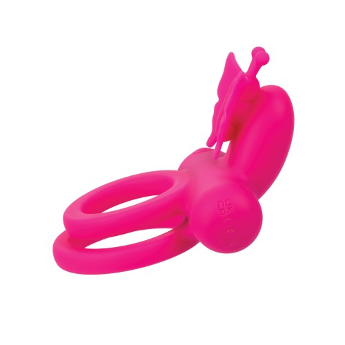 Silicone Rechargeable Butterfly Dual Ring