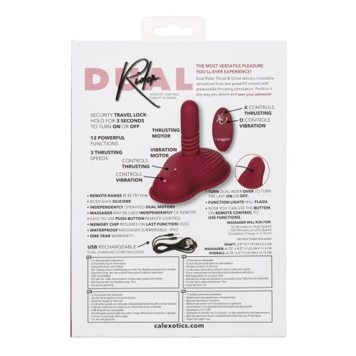 Dual Rider Remote Control Thrust and Grind - Red