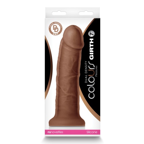 Dildo de Densidad Dual 7 Pulgadas Colores Marrón