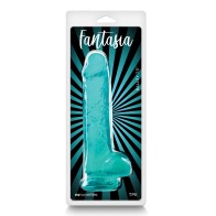 Dildo Fantasia 7.5 Pulgadas Verde Azulado