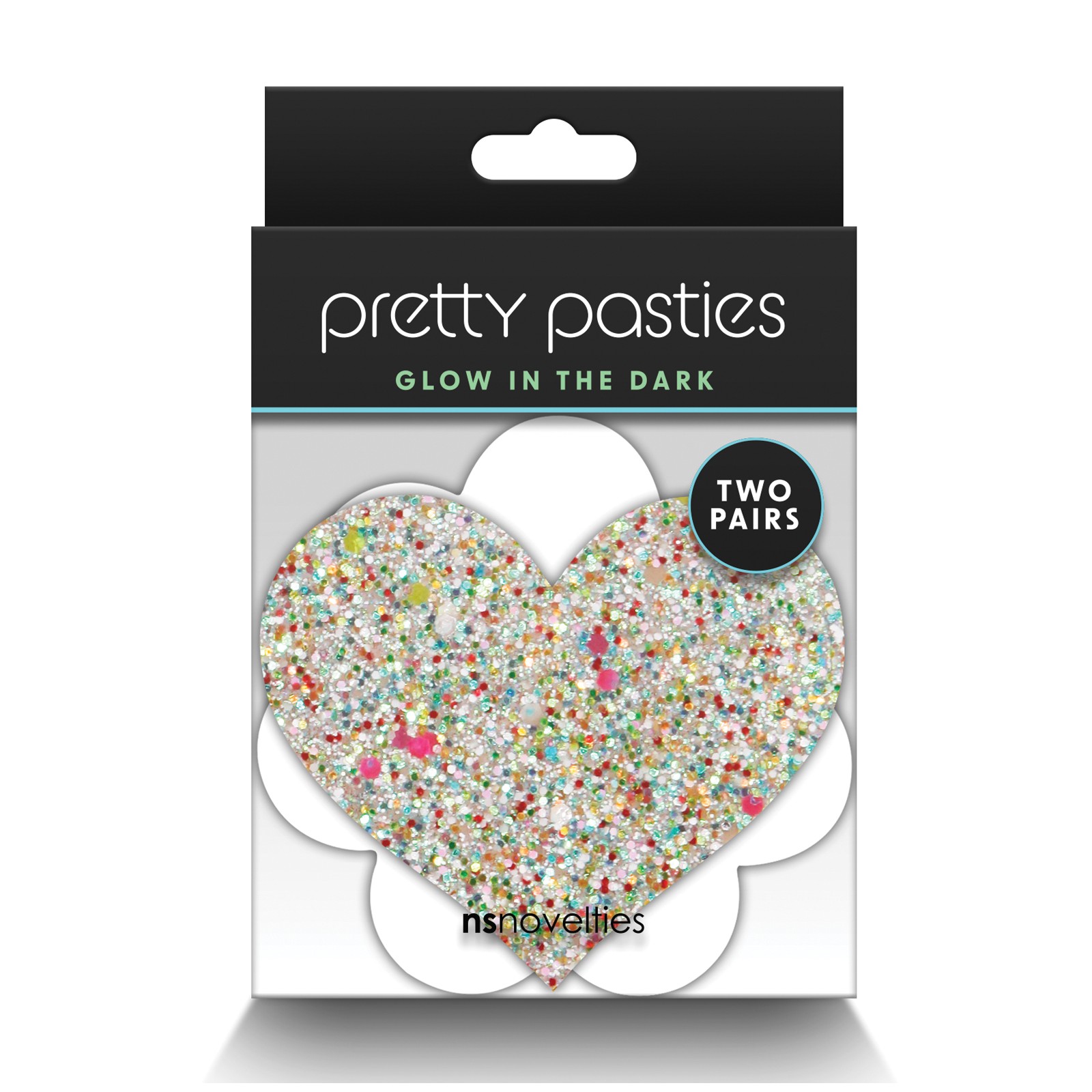 Pretty Pasties Glow in the Dark Heart and Flower