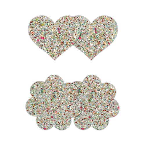 Pretty Pasties Glow in the Dark Heart and Flower