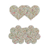 Pretty Pasties Glow in the Dark Heart and Flower