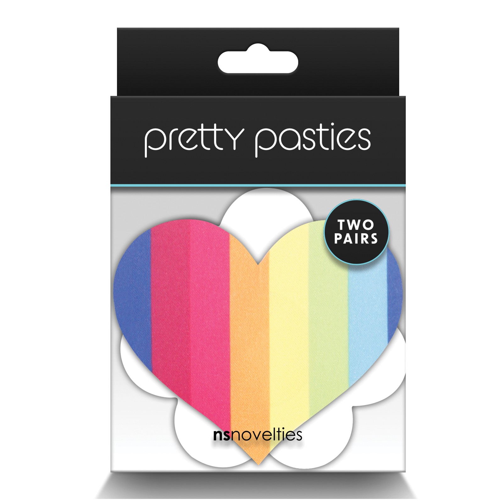 Pretty Pasties Pride Heart & Flower Rainbow - 2 Pairs