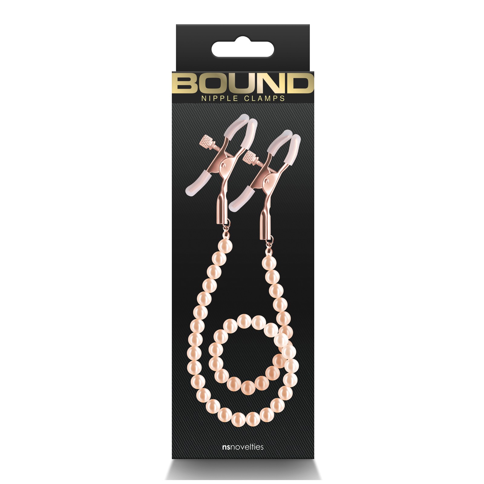 Bound Adjustable Nipple Clamps in Rose Gold