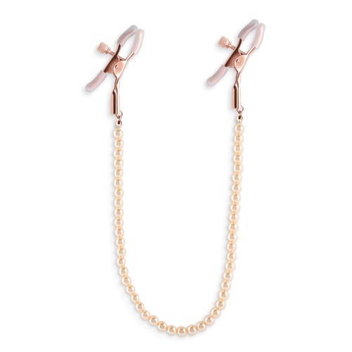 Bound Adjustable Nipple Clamps in Rose Gold