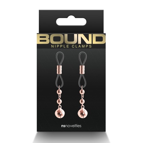 Bound D1 Adjustable Nipple Clamps Rose Gold