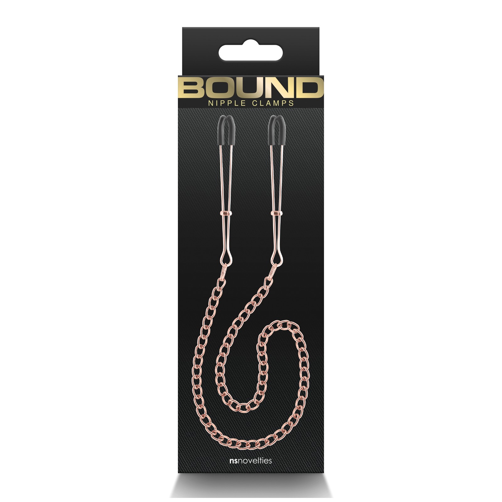 Bound DC3 Rose Gold Nipple Clamps for Intimate Play