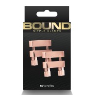 Pinzas Ajustables para Pezones Bound V1 en Oro Rosa