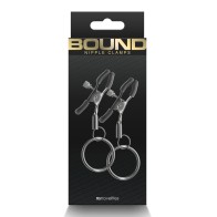 Pinzas para Pezones Ajustables Bound Gunmetal