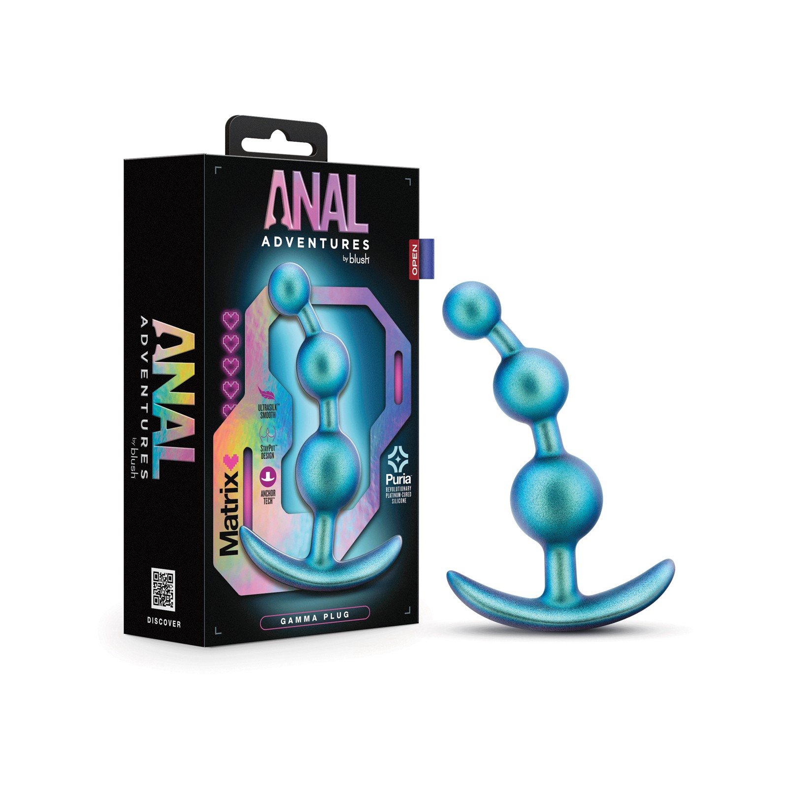 Blush Anal Adventures Matrix Gamma Plug - Teal