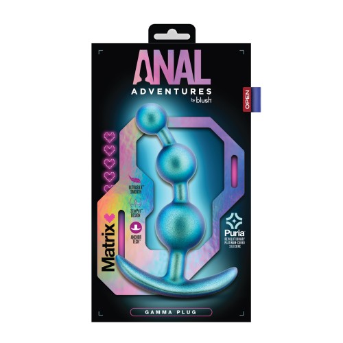 Blush Anal Adventures Matrix Gamma Plug - Teal