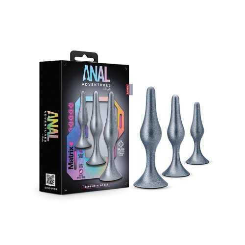 Blush Anal Adventures Matrix Genesis Plug Kit Silver