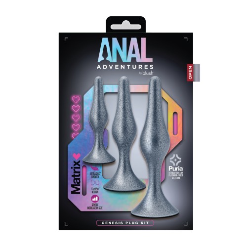 Blush Anal Adventures Matrix Genesis Plug Kit Silver