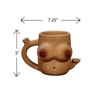 Fashioncraft Novelty Boob Mug Brown