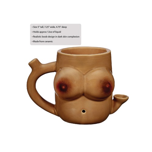 Fashioncraft Novelty Boob Mug Brown