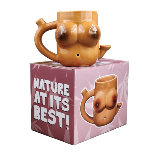 Fashioncraft Novelty Boob Mug Brown