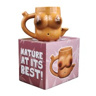 Fashioncraft Novelty Boob Mug Brown