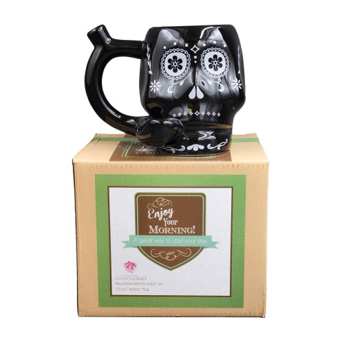 Fashioncraft Novelty Mug - Black Skull