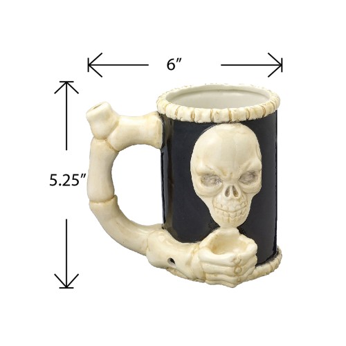 Taza de Moda Calavera y Huesos de Fashioncraft para Bebidas Divertidas