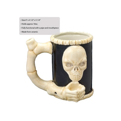 Taza de Moda Calavera y Huesos de Fashioncraft para Bebidas Divertidas