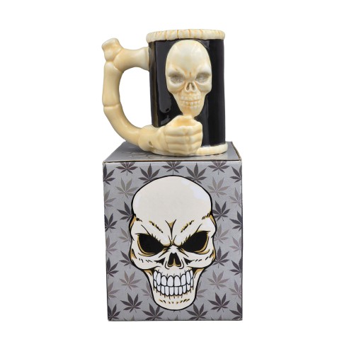 Taza de Moda Calavera y Huesos de Fashioncraft para Bebidas Divertidas