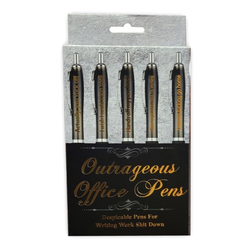 Outrageous Office Pens Novelty Gift