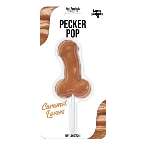 Lusty Lickers Chupetín de Pene Sabor Caramelo