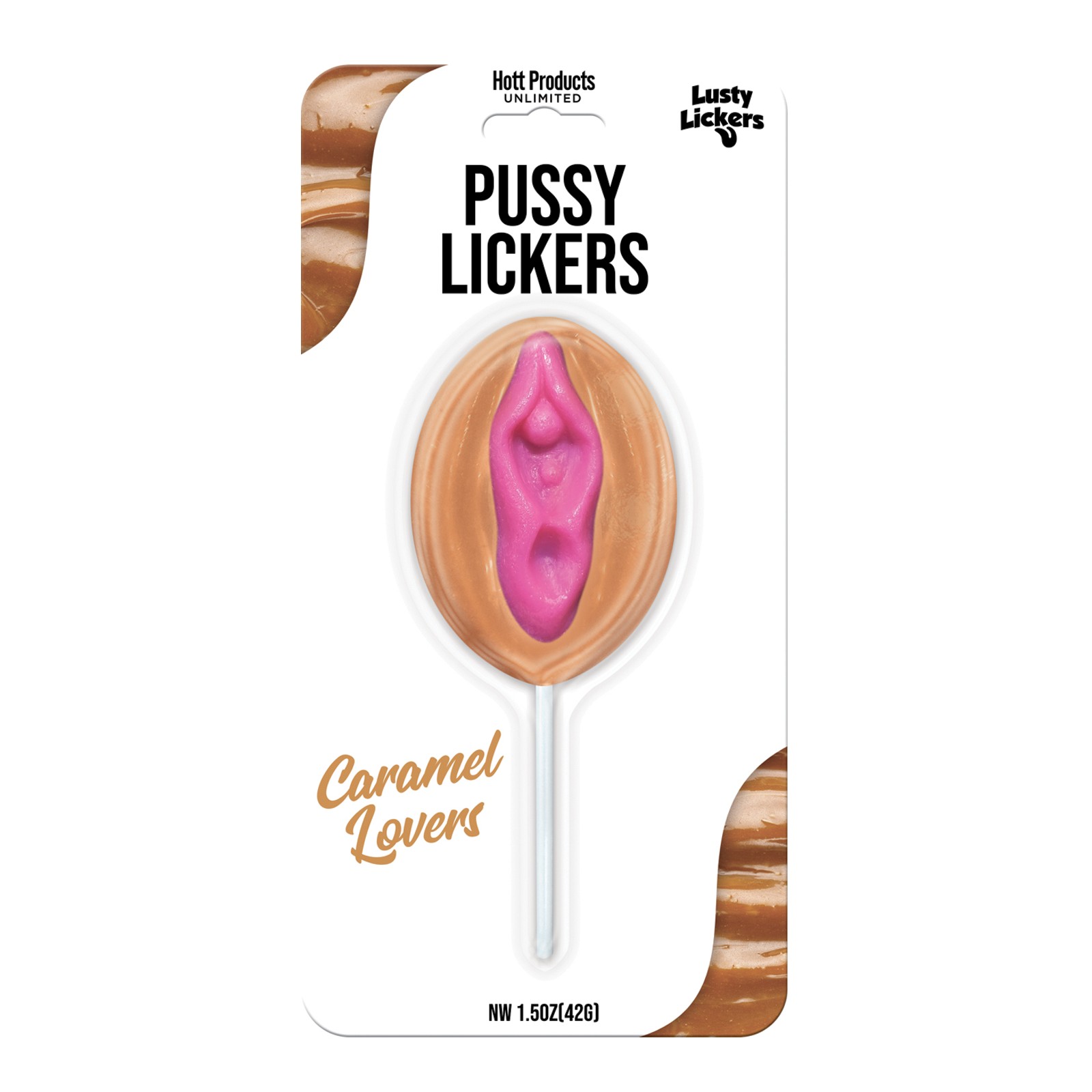 Lusty Lickers Caramel Pussy Pop Delight