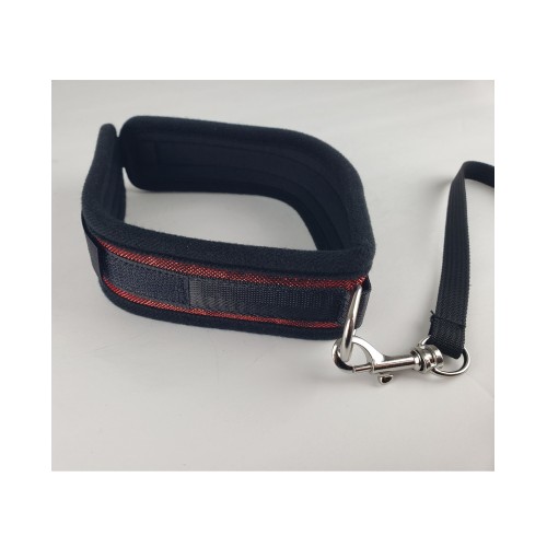 Collar y Correa Spartacus Neopreno Rojo