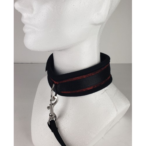 Spartacus Collar & Leash Neoprene Red